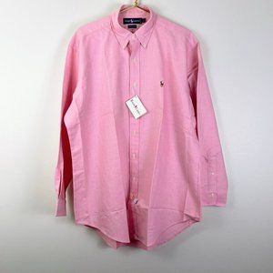 NWT Polo by Ralph Lauren Pink Yarmouth Long Sleeve Button Down Shirt